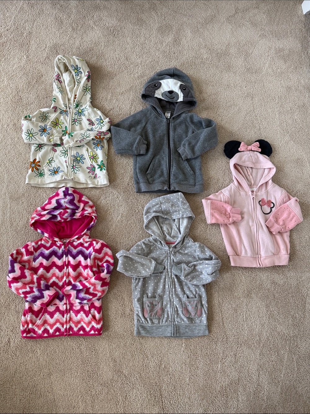 3T Zip Up Hooded Sweatshirts Bundle